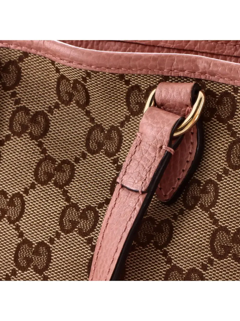Gucci Bree Tote Gg Canvas With Leather #340321G64B